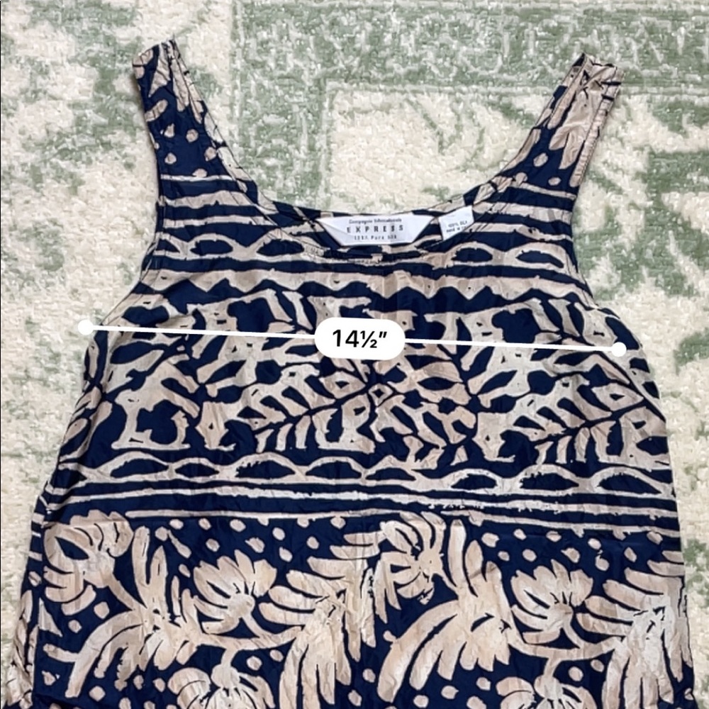 Vintage Express top 100% silk, as is